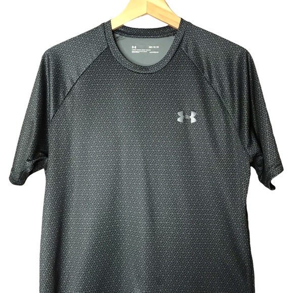 Under Armour Men's Performance Tee Patterned HeatGear Short Sleeve Crew Neck Tee - Picture 2 of 10